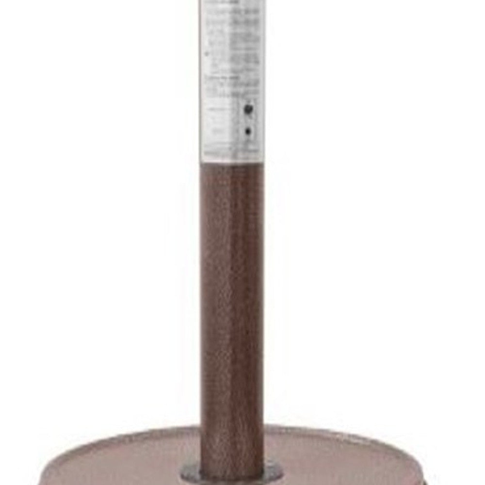 48000 BTU Bronze Steel Propane Cylindrical Pole Standing Patio Heater