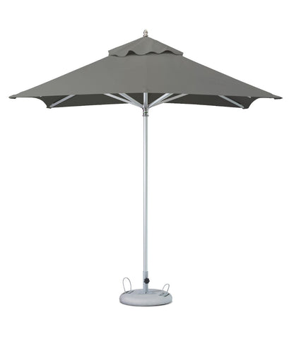 10' Charcoal Polyester Round Market Patio Umbrella