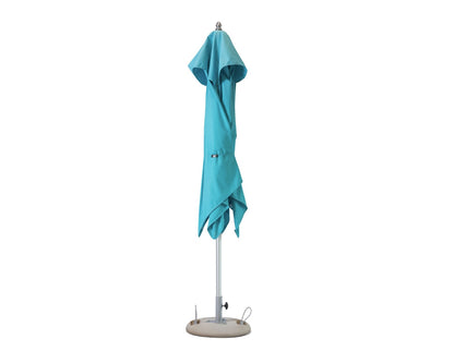 8' Aqua Polyester Square Market Patio Umbrella