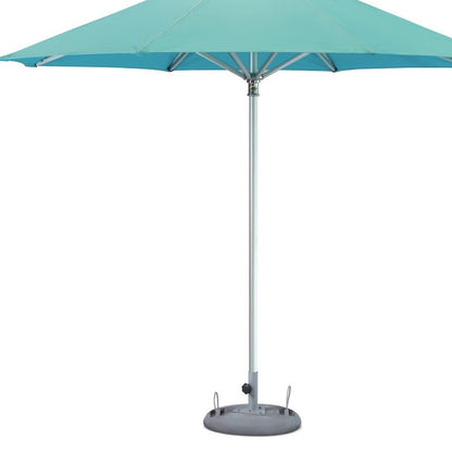 10' Aqua Polyester Round Market Patio Umbrella